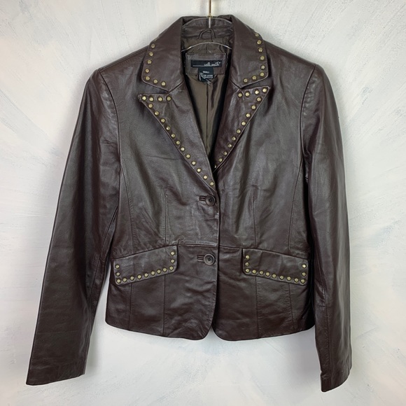 Willi Smith Jackets & Blazers - Will I Smith Soft Lamb Leather Studded Blazer